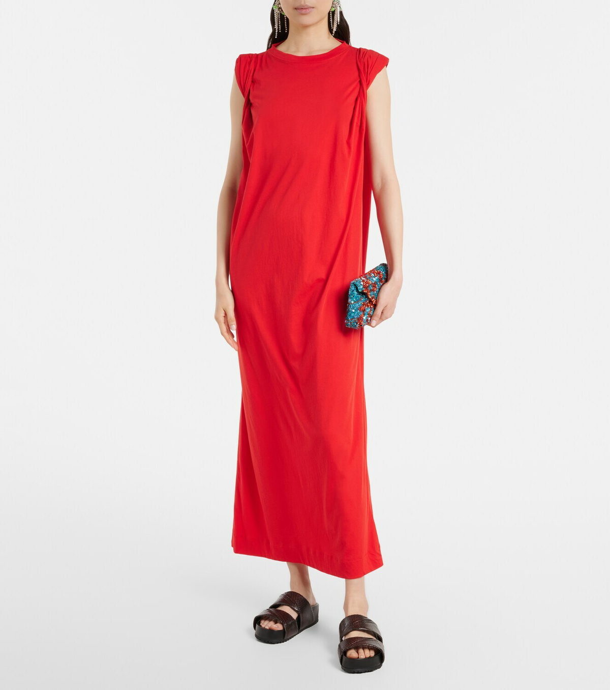 Dries Van Noten Cotton midi dress