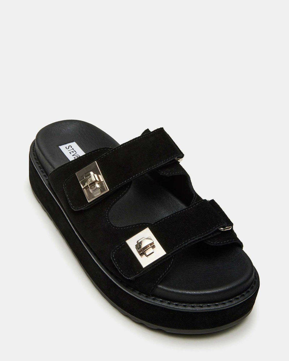 Steve Madden Bigschmona Sandals in Black