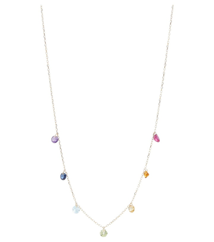 Photo: Persée Chakras Rainbow 18kt gold necklace with precious stones