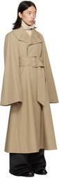 EGONlab Beige Belted Trench Coat