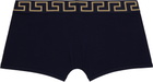 Versace Underwear Three-Pack Multicolor Greca Border Boxer Briefs