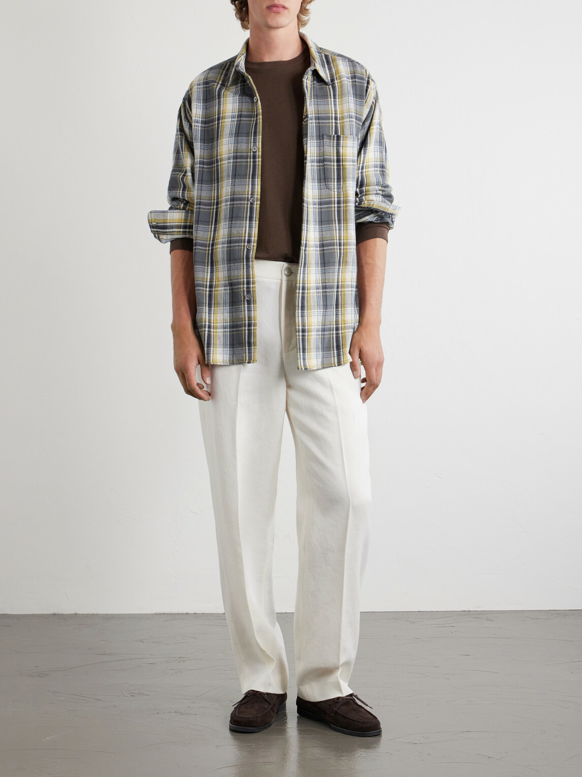 God's True Cashmere - Straight-Leg Linen-Twill Trousers - White