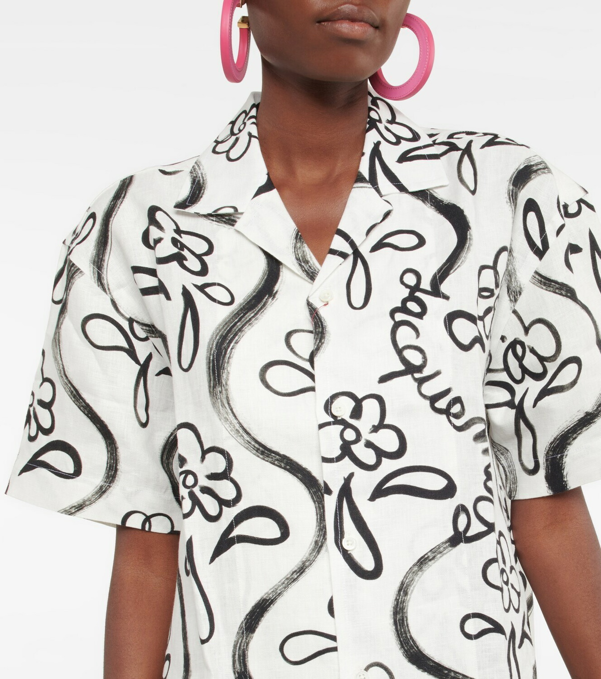 JACQUEMUS LA CEHMISE JEAN CAMP SHIRT