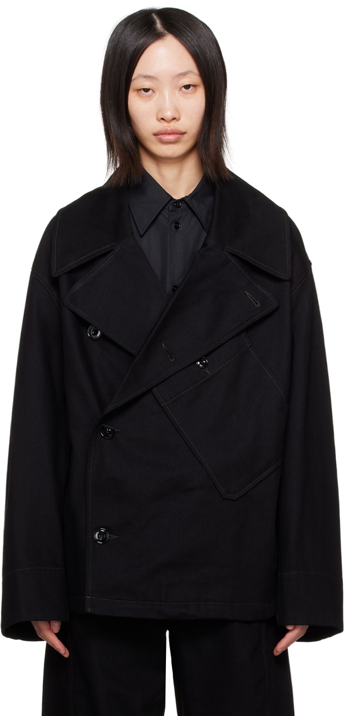 LEMAIRE Black Dispatch Denim Jacket Lemaire