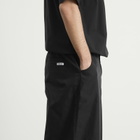 Anglan Men's Unbalance Long Tuck Balloon Pants in Black