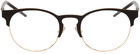 Dolce & Gabbana Black & Gold Round Glasses