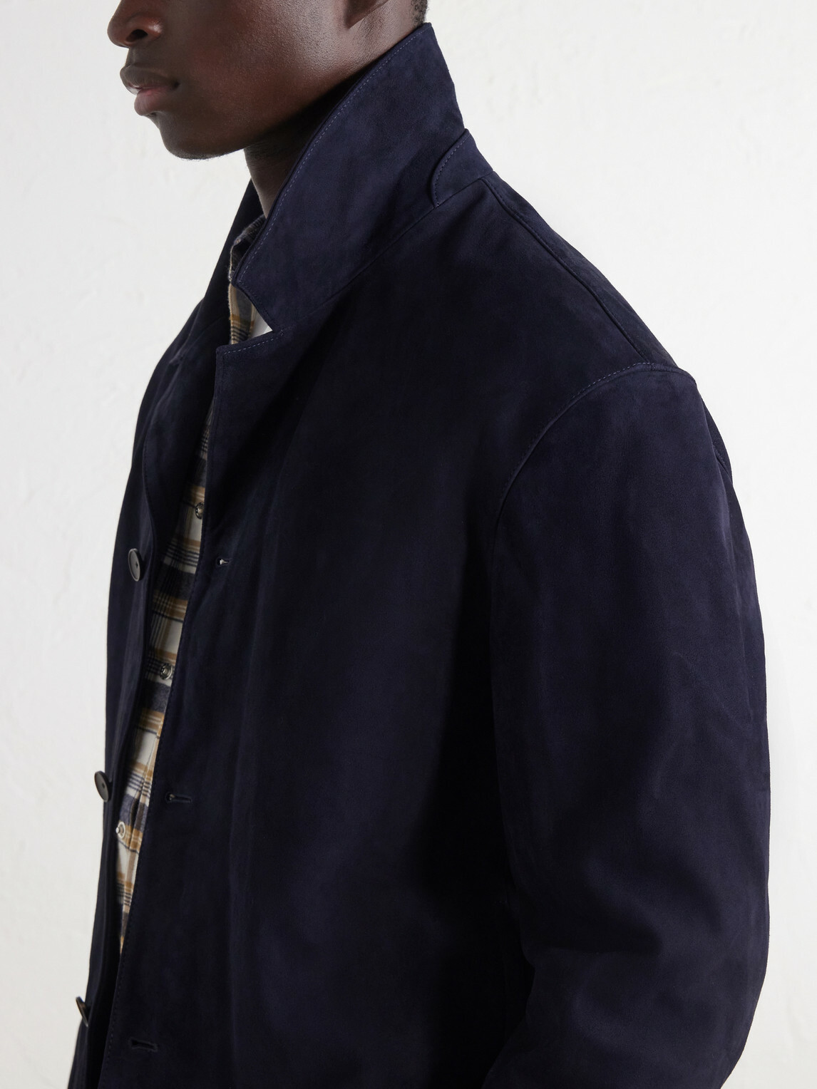 Mr P. - Suede Jacket - Blue