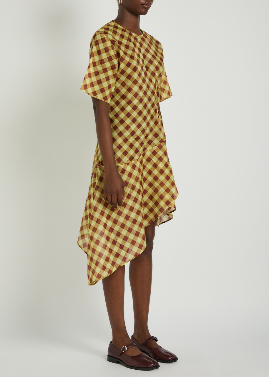 Damson Madder Harmony Lyocell and Cotton-blend Midi Dress Multicoloured