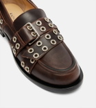 Mach & Mach Buckle Belt leather loafers