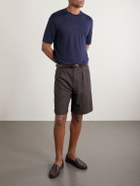 Thom Sweeney - Linen-Blend T-Shirt - Blue