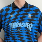 Adidas Men's x Thrasher AFA Jersey in Black/Blue