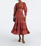 Zimmermann Pleated cropped top