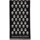 Alexander McQueen Black and White Skull Scarf