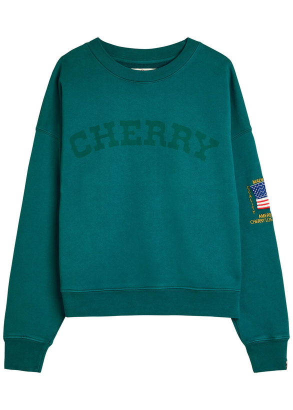 Photo: Cherry Los Angeles America's Favourite Crew-neck Cotton Sweatshirt Teal