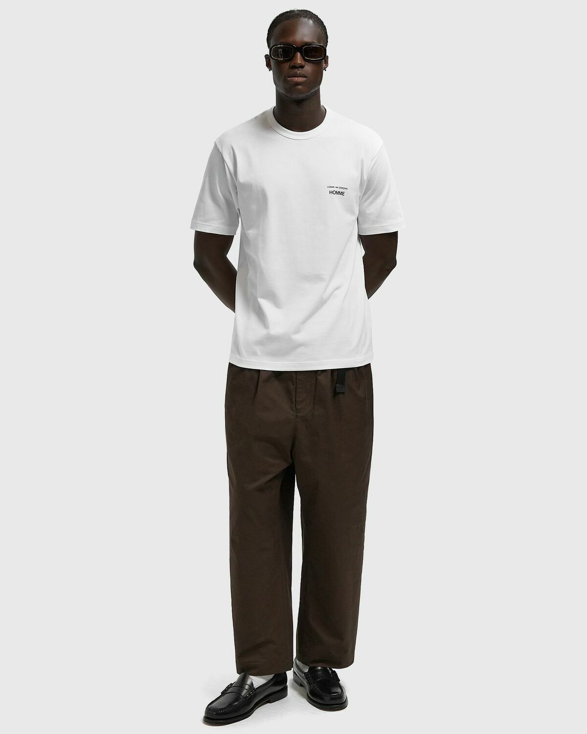 Comme des Garçons Homme TEE White Mens Shortsleefe