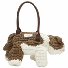 Charles Jeffrey Loverboy Women's Bulldog Bag in Beige/White 