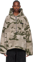 Essentials Khaki Polyester Hoodie