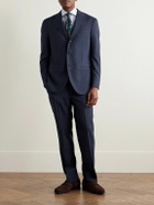 J. Mueser - Slim-Fit Straight-Leg Virgin Wool Suit Trousers - Blue