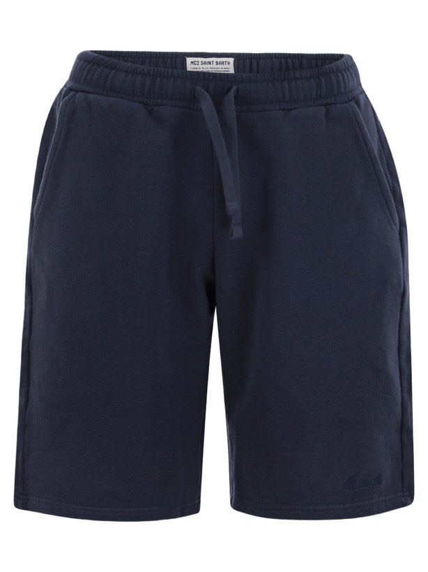 Photo: MC2 Saint Barth Randle - Cotton Fleece Bermuda Shorts