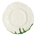 Ottolinger SSENSE Exclusive Off-White and Green Splatted Plate