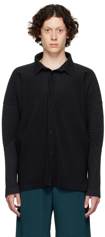Photo: Homme Plissé Issey Miyake Black Polyester Shirt