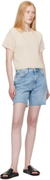 rag & bone Blue Kaia Denim Shorts