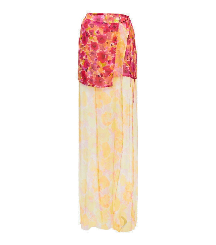 Photo: Dries Van Noten - Silene silk maxi skirt