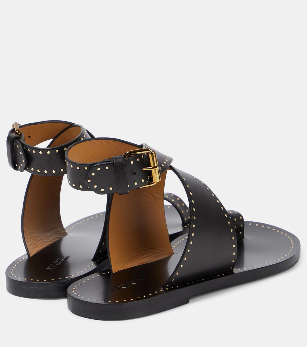 シューズ・サンダルその他 ISABEL MARANT Black studded leather sandal ISABEL MARANT Jopee studded leather sandals | NET-A-PORTER