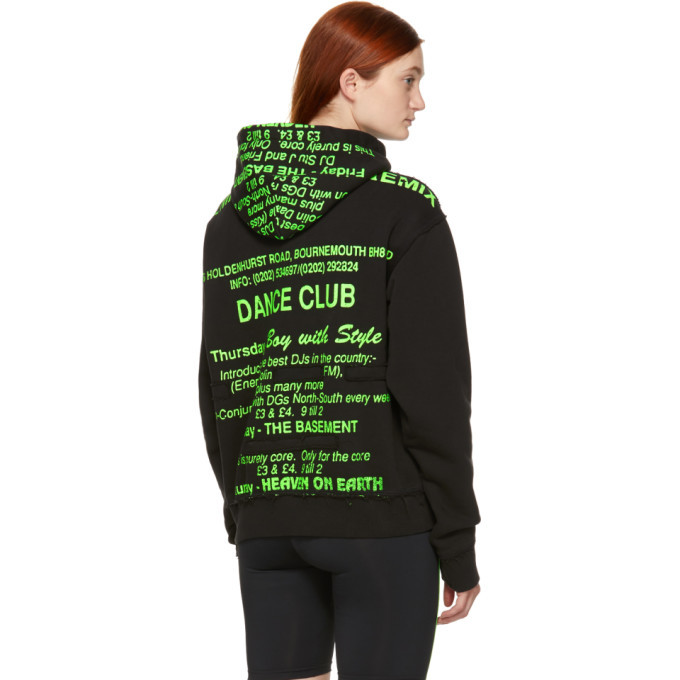 MISBHV Black and Green Dance Club Hoodie MISBHV