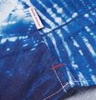 Orlebar Brown - Travis Slim-Fit Camp-Collar Printed Slub Cotton and Linen-Blend Shirt - Men - Blue