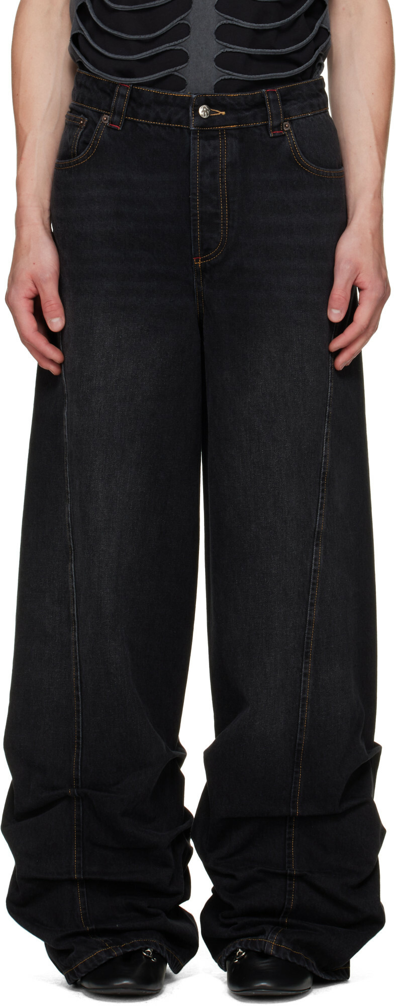 AVAVAV Black Jessie Pleated Jeans