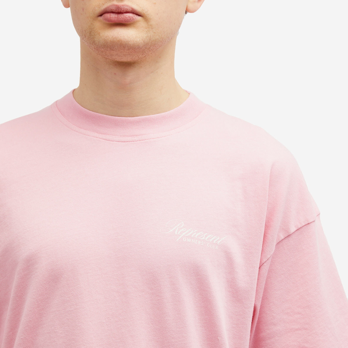 Tシャツ・カットソー REPRESENT Men T-shirt Pink OCM41201 518 Represent REPRESENT OWNERS CLUB SCRIPT T-SHIRT Pink | BSTN Store