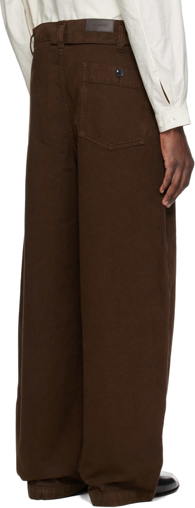 LEMAIRE Brown Oversized Workwear Jeans
