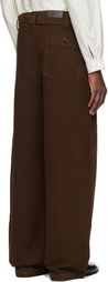 LEMAIRE Brown Oversized Workwear Jeans