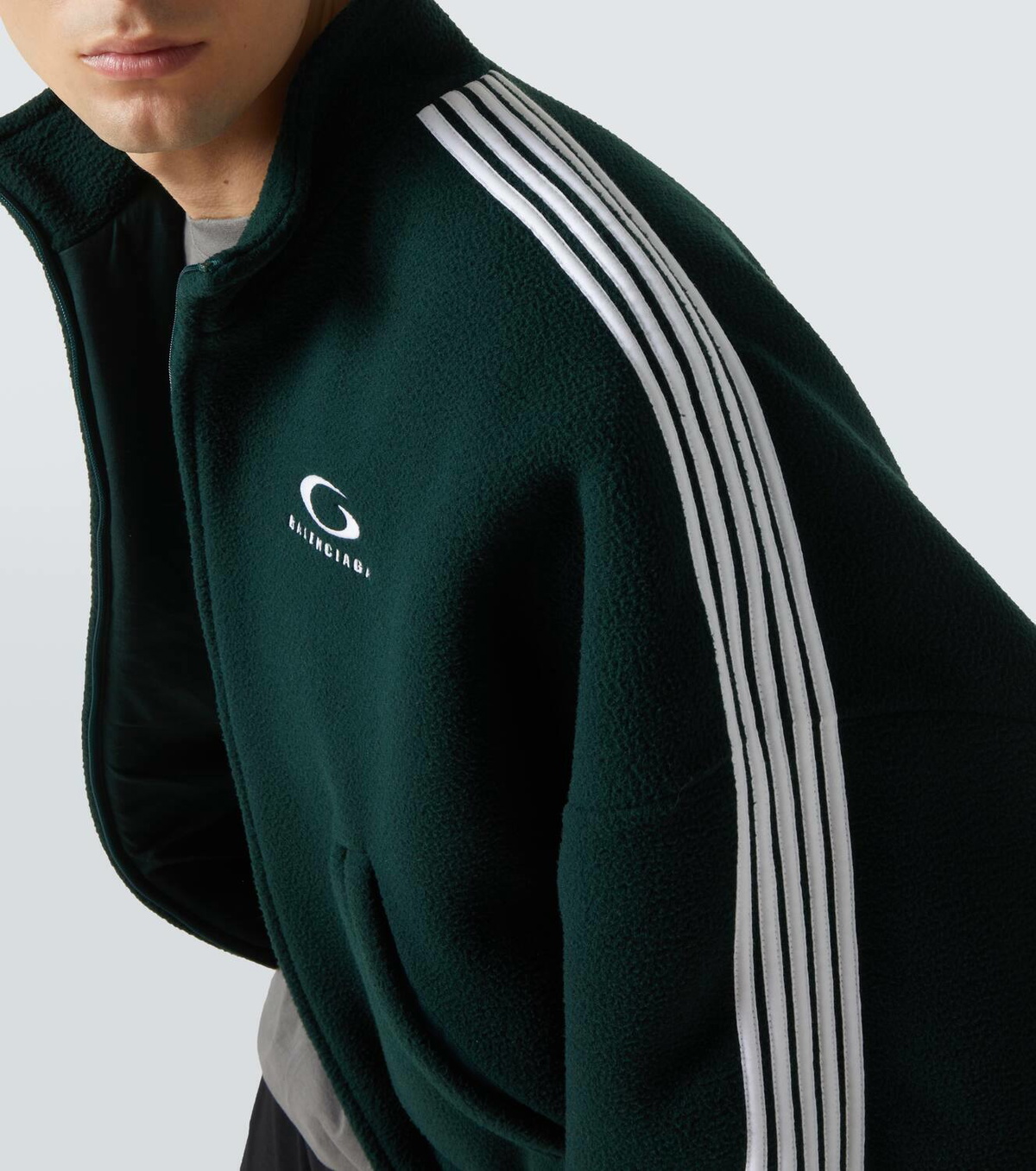 Balenciaga Loop Sports Icon fleece bomber jacket Balenciaga