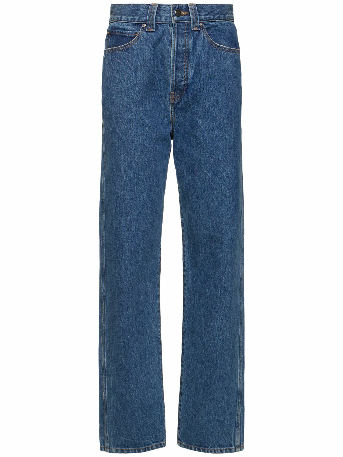 KHAITE Corben High Rise Straight Jeans Khaite