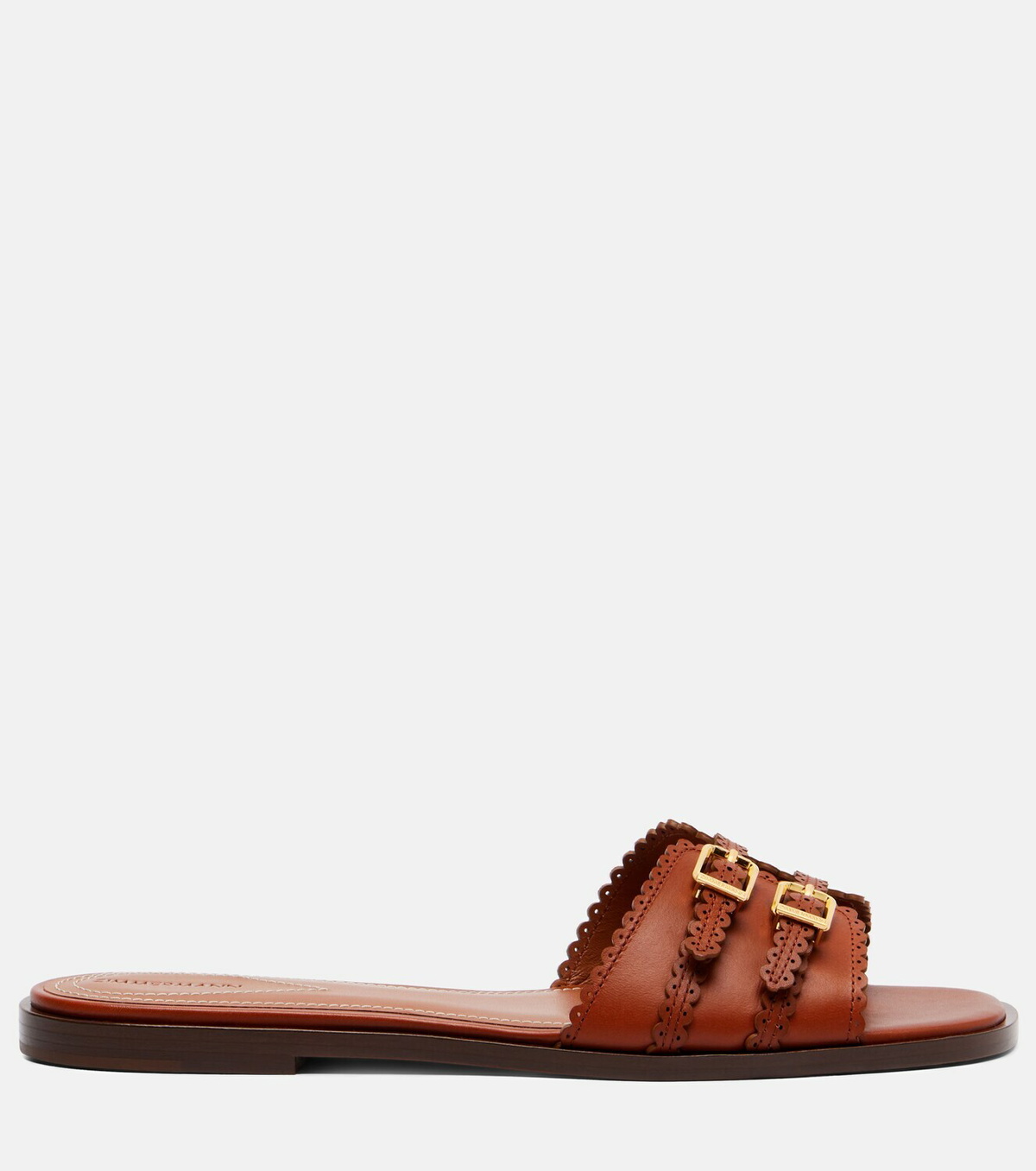 Zimmermann Goldie leather slides
