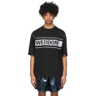 We11done Black Reflective Logo T-Shirt