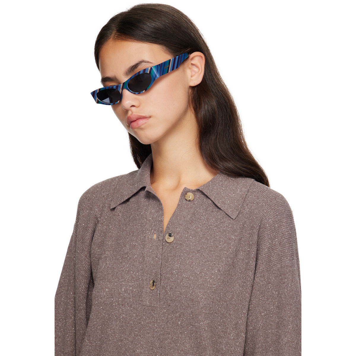LOEWE Blue Flash Slim Cateye Sunglasses