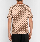 CMMN SWDN - Miles Striped Jersey T-Shirt - Orange