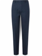 Incotex - Pleated Linen Trousers - Blue