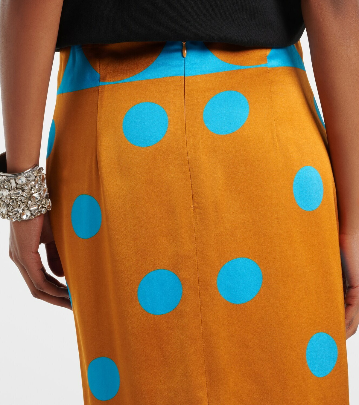 Dries Van Noten Polka-dot pencil skirt