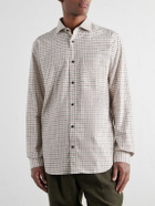 Purdey - Checked Cotton-Flannel Shirt - Brown