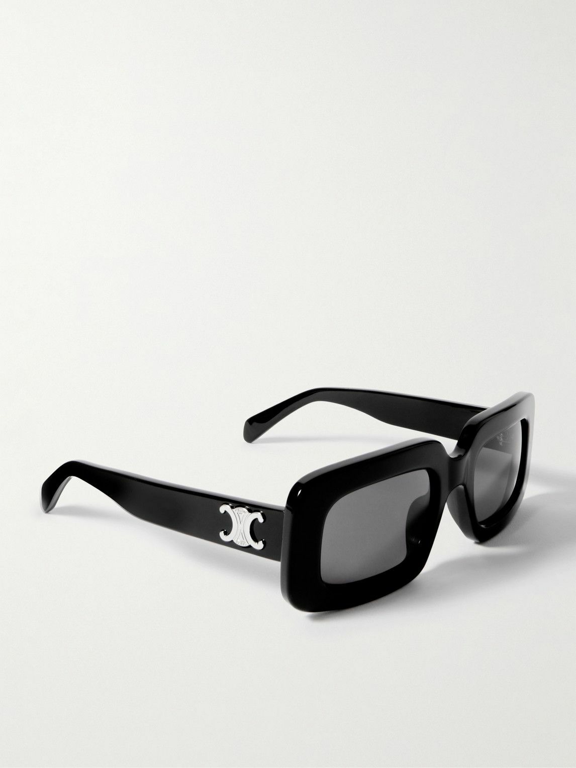CELINE - Rectangular-Frame Acetate Sunglasses