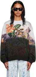 Dries Van Noten Black Printed Sweatshirt