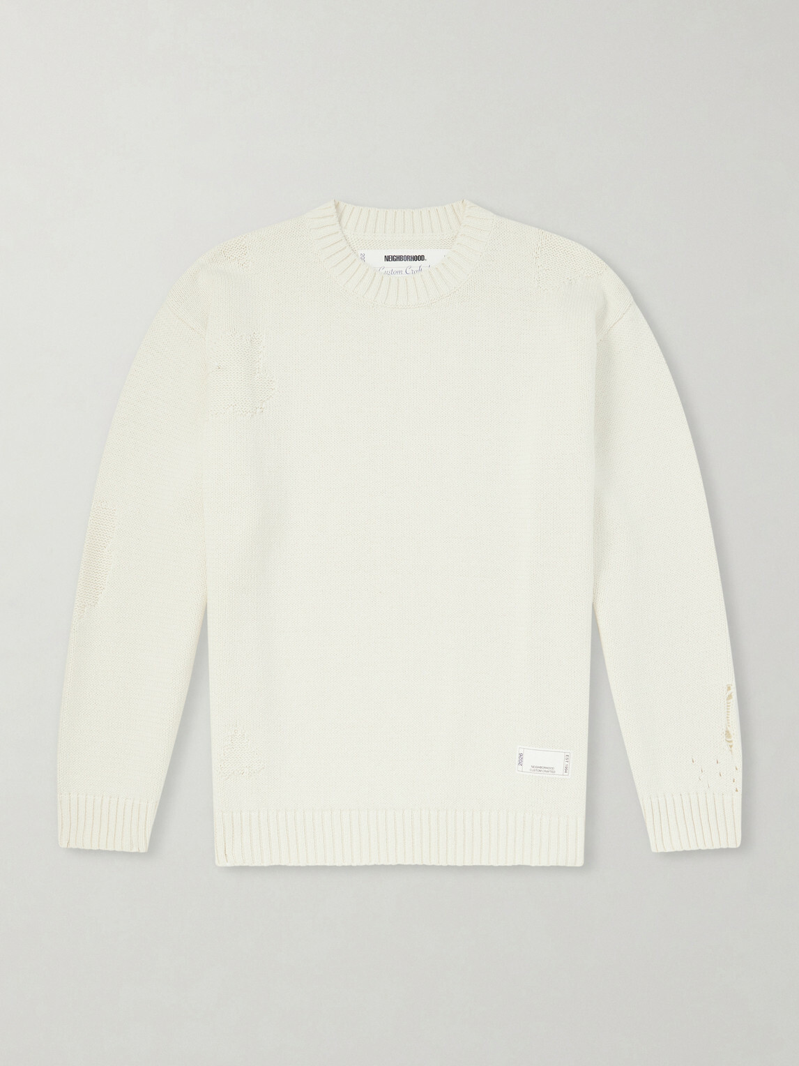Neighborhood - Savage Cotton Crewneck Sweater - Neutrals