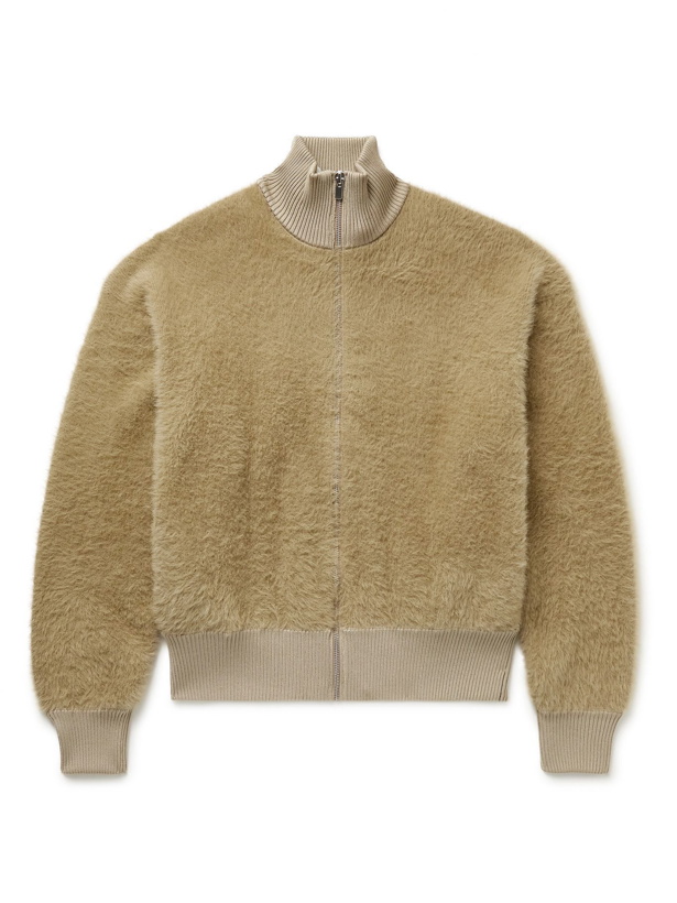 Photo: Jacquemus - Neve Knitted Bomber Jacket - Neutrals
