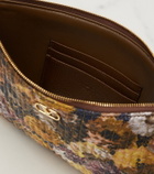 Valentino Garavani VLogo Small floral jacquard pouch