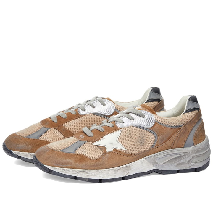 Photo: Golden Goose Men's Running Dad Sneakers in Tobacco/Bronze/White