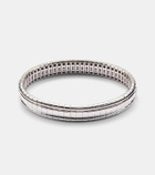 Shay Jewelry Diamond Pave Scales Stretch 18kt white gold bracelet with diamonds